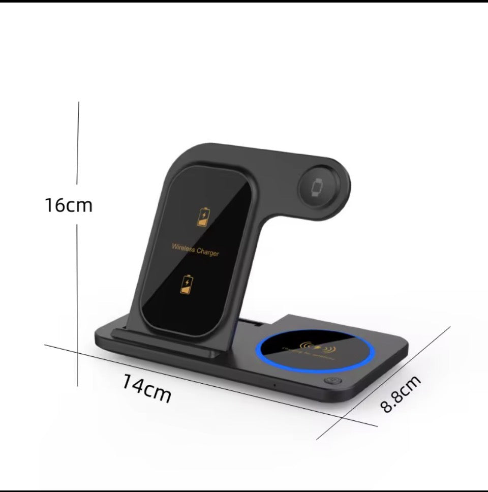 3 in 1 wireless 12v charging station